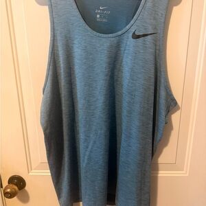 Nike Men's Sky Blue Dri-FIT Tank Top